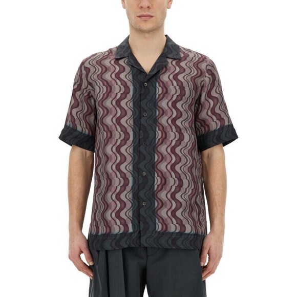 Dries Van Noten Vibrant Printed Casual Shirt With Classic Collar - NWT